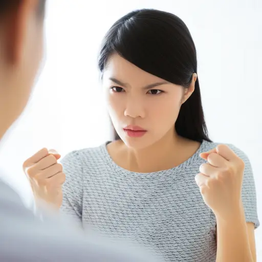 每次他们见面，她喉咙里都会涌起一股强烈的仇恨感。