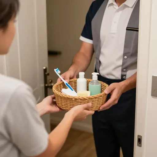 可以送一些洗漱用品到房间吗？