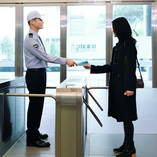 你需要出示身份证件才能进入这栋大楼。