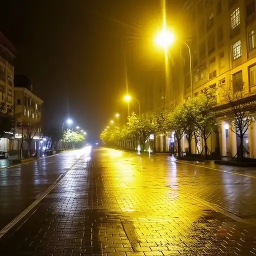 雨下了一整夜。