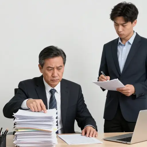 那位官僚坚持要我们填写一大堆表格才能处理这个简单的请求。