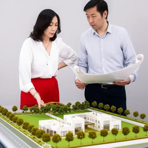 她雇了一位建筑师为她新房绘制图纸。