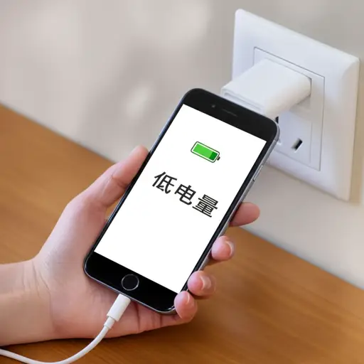 我需要给我的手机充电，因为电池电量不足了。