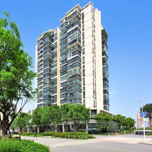 我们住在一栋很大的公寓楼里。