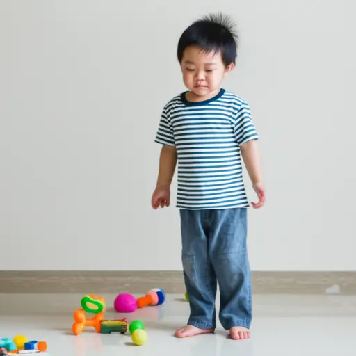 那个孩子找不到他的玩具，突然哭了起来。