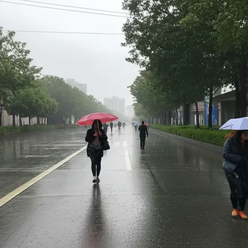 雨下了好几天。