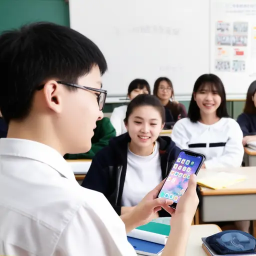 我非常喜欢它，因为它是最新型号，而且我们学校没有人有它。
