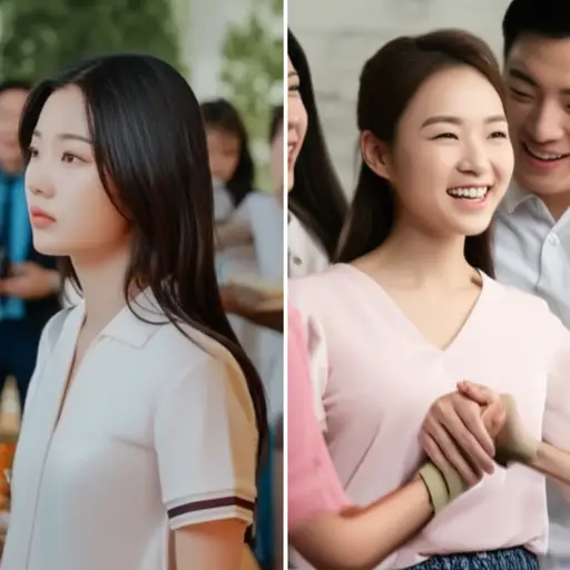她和她的表亲不亲近，但和她的姐姐非常亲密。
