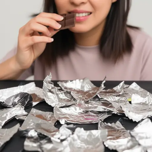 一开始吃巧克力，我就停不下来。