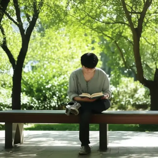 他喜欢一个人待着。