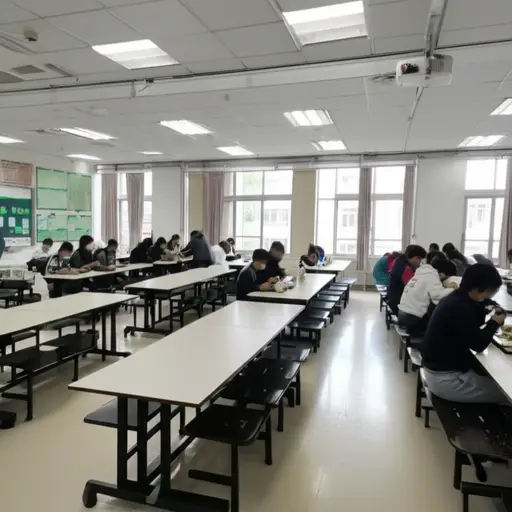 工作日我通常在学校吃午饭。
