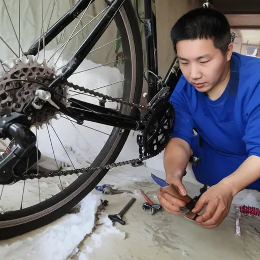 他最终还是把自行车修了。