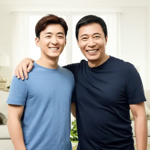 你的笑容让我想起了你的父亲。