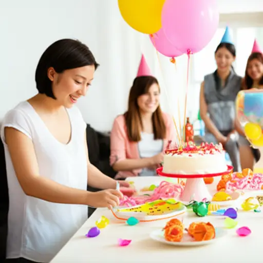 我们打算在家和一些朋友庆祝我丈夫的生日，所以我正在为派对准备一切。