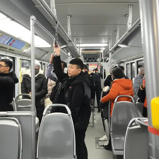 我总是尽量在拥挤的公交车上找到一个座位。