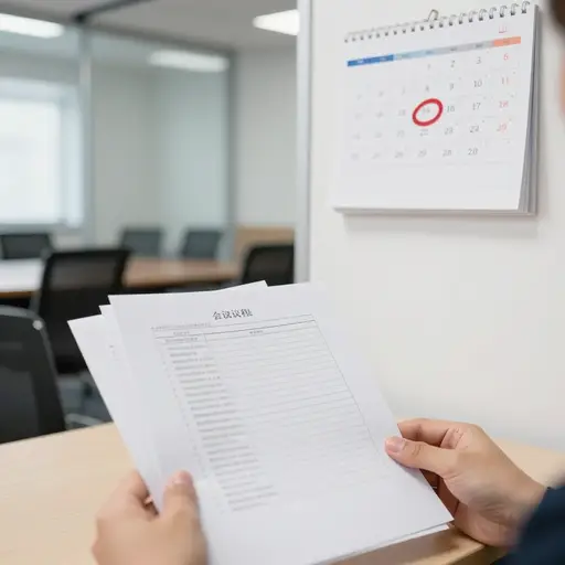 我们刚刚收到了关于即将召开的会议的信息。