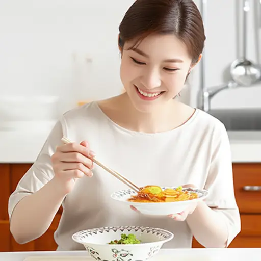 我喜欢你做的食物。