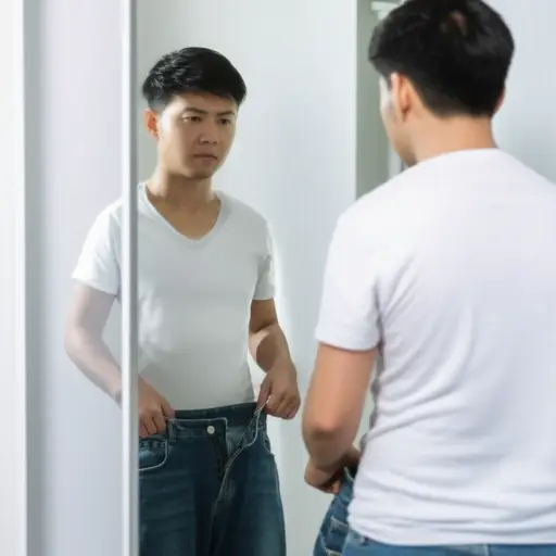 我体重增加了这么多，以至于穿不上裤子了。
