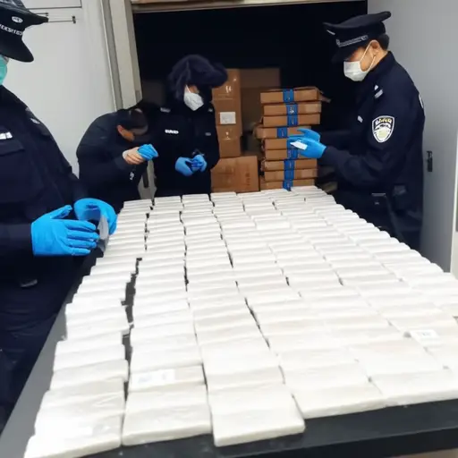 警方查获了大量非法毒品。