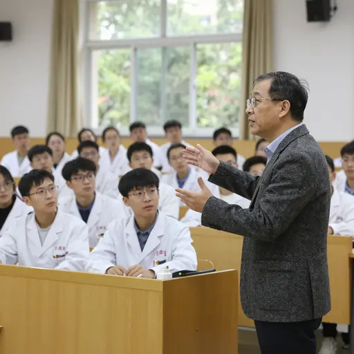 那位心不在焉的教授走进了错误的教室，开始给一屋子困惑的化学系学生讲起课来。