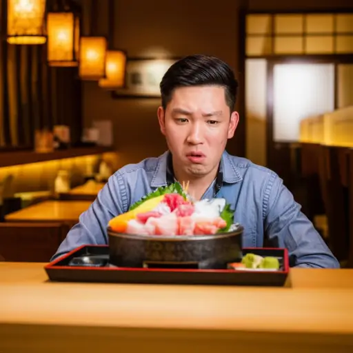 我在日本第一次尝试了生鱼。