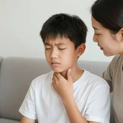 我喉咙疼。
