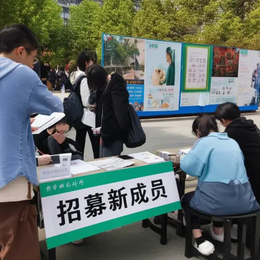 我们俱乐部正在招募新成员。
