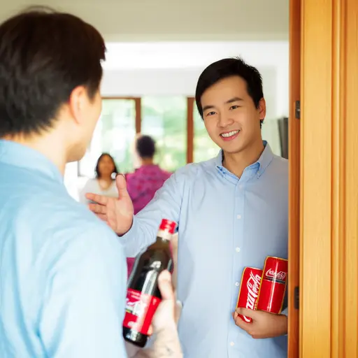 你不必带任何食物，但如果你能带些喝的来，比如葡萄酒、可乐之类的，我会很高兴。