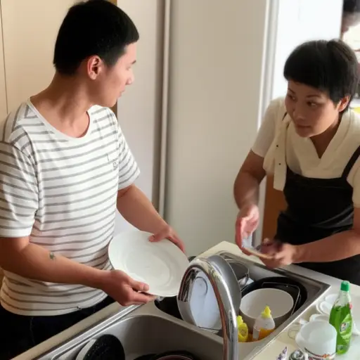 你能帮我洗碗吗？