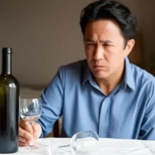 他正在努力戒酒。