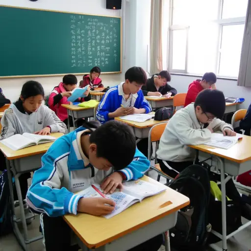 教室里有十六名学生。