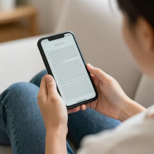 我下载了一本电子书到我的手机上阅读。