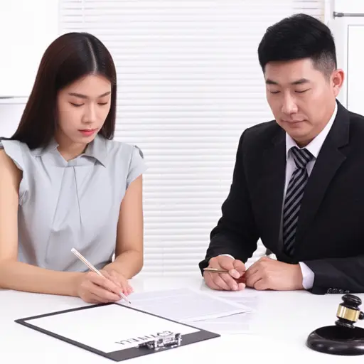她正在和丈夫离婚。