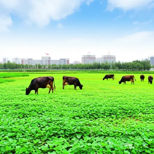 这片农业庄园由大学管理，用于牲畜研究。