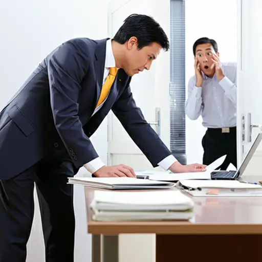 我抓到他正在翻阅我的私人文件。