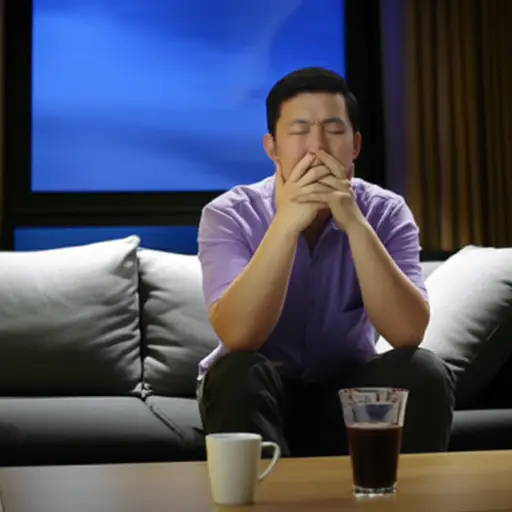 他工作了一整天，现在需要休息一下。