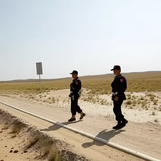 边境由边防警卫巡逻。