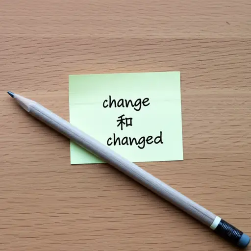 'change' 的过去式是 'changed'。