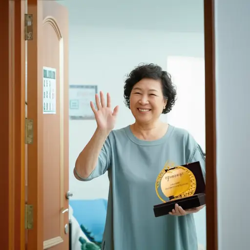 在服务了几十年后，她于去年退休了。