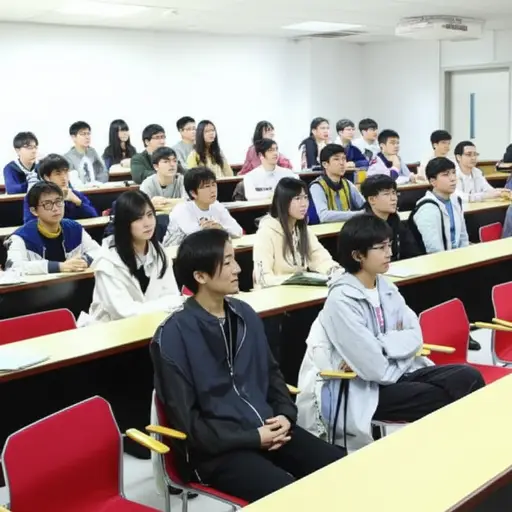 我们班男女数量相等，都大约20岁。