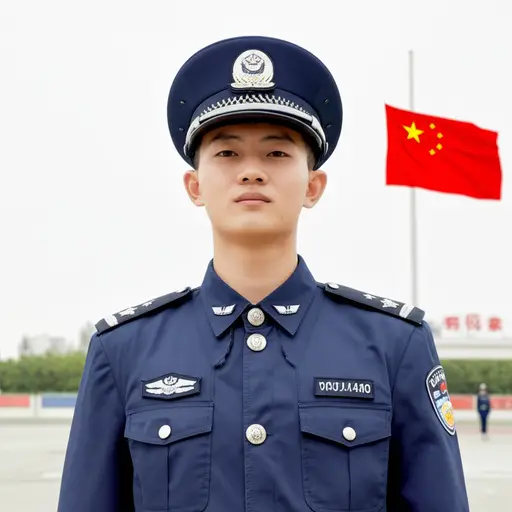 我想成为一名警察。
