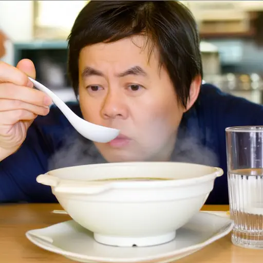 这汤有点咸，让我觉得有点渴。