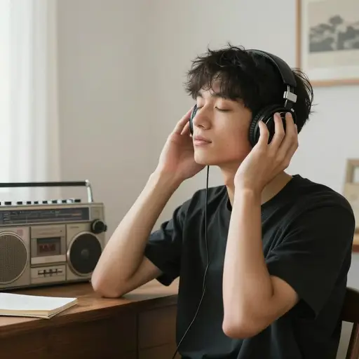我哥哥喜欢听很多说唱歌曲。