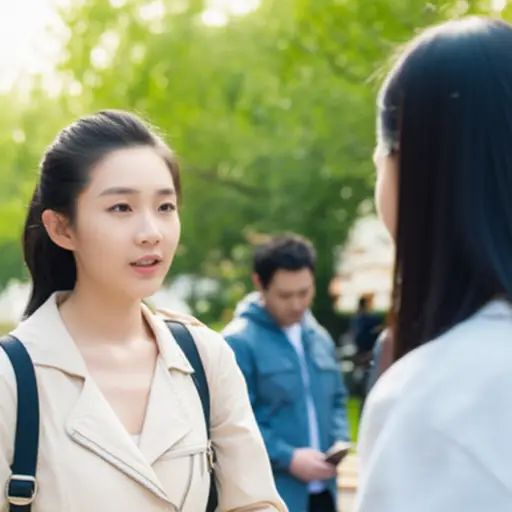 我认识那个和你说话的女孩。