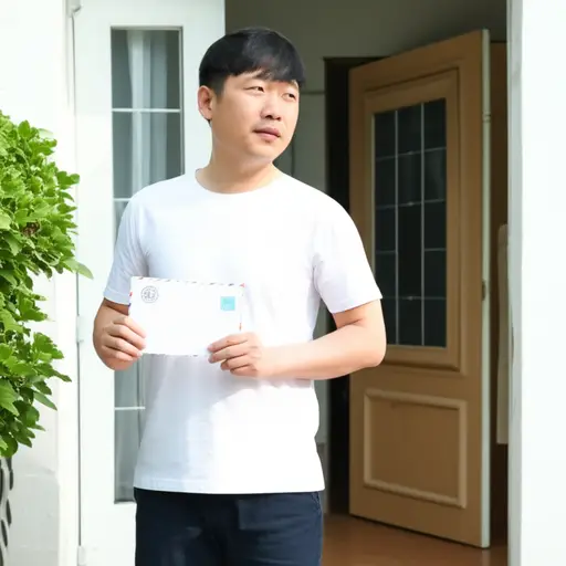 他收到了一封来自家乡的信。