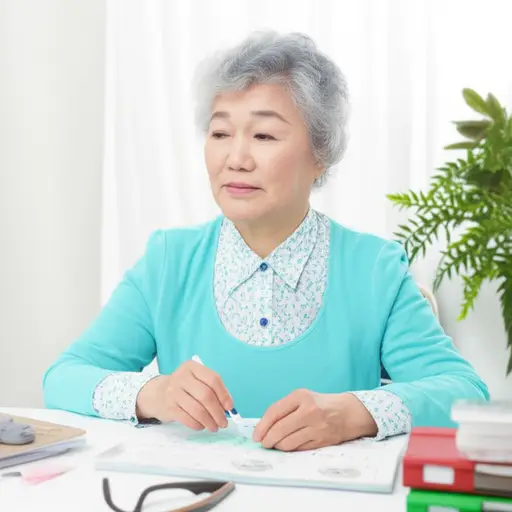 她八十多岁时退休了。