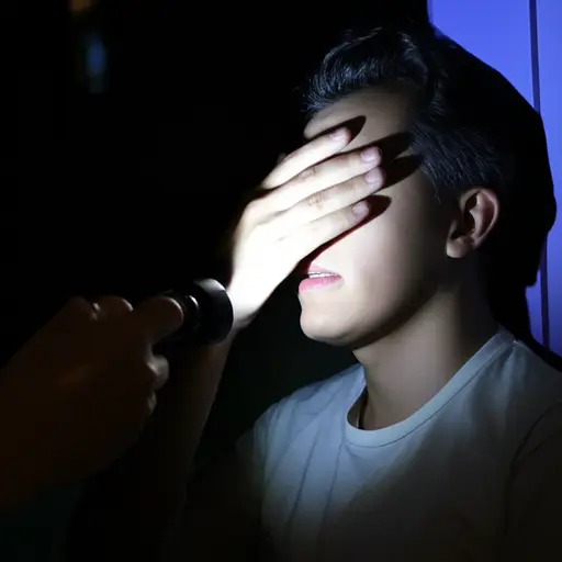 你能把手电筒从我的眼睛上移开吗？