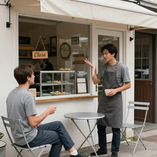 想喝咖啡，但店里已经卖完了。