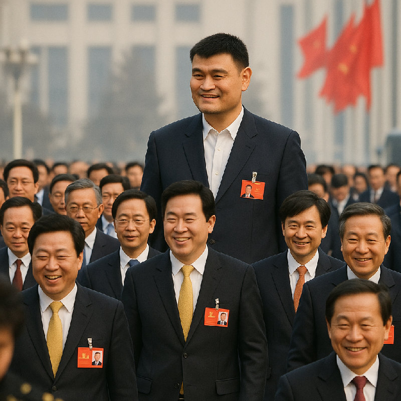 他是个高个子