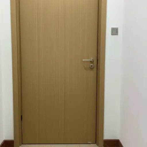 门是关着的。